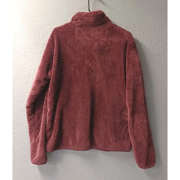 Columbia Women's Fireside Sherpa Fleece Jacket XXL FITS SMALL XL Merlot Purple - Picture 9 of 9